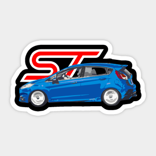 Ford Fiesta ST Custom Grabber Blue Sticker